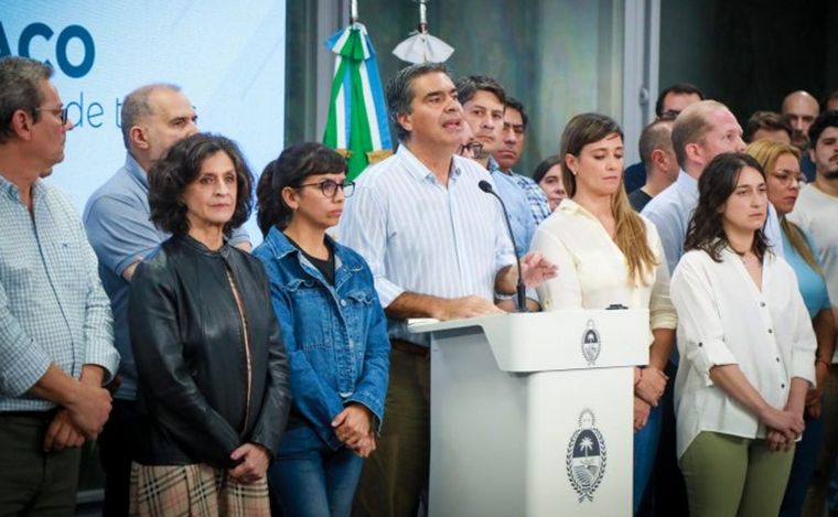 FOTO: Capitanich en conferencia de prensa en Resistencia.