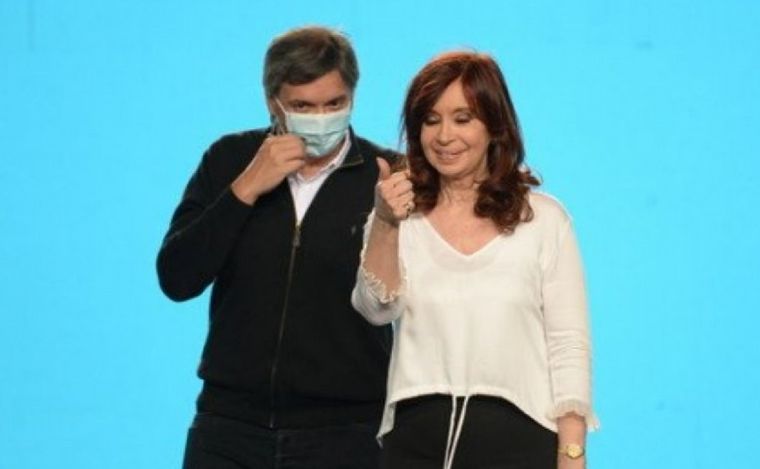 FOTO: Máximo Kirchner y Cristina Fernández. (Foto: El Cronista)