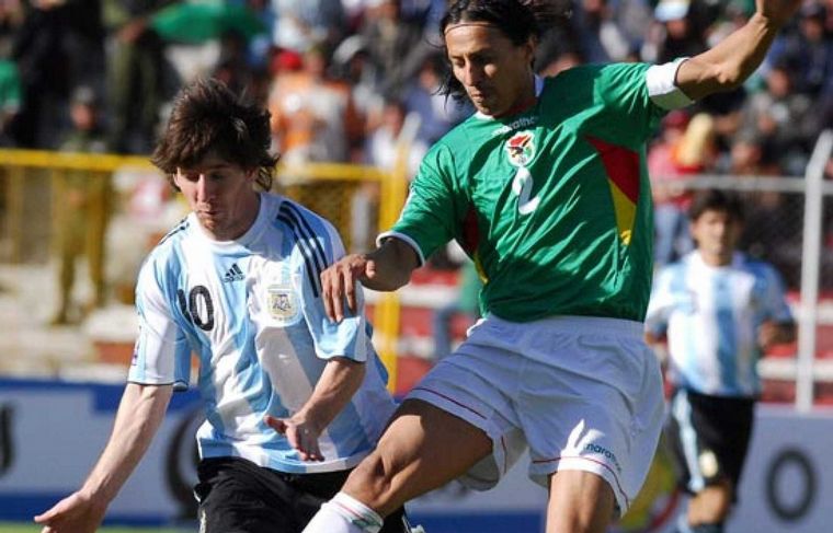 FOTO: Messi jugando en La Paz en el año 2009. (Foto: RTVE)