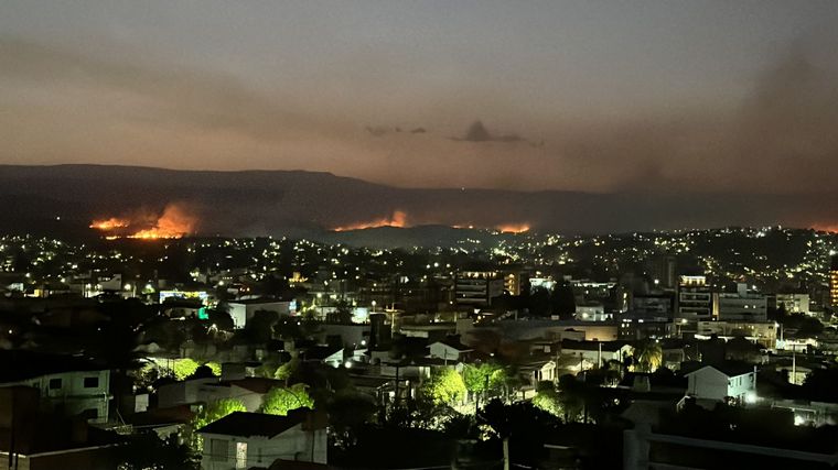 FOTO: Incendios este martes en Punilla.