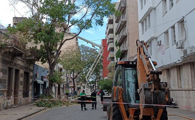 FOTO: Intenso temporal en Rosario: daños, reclamos atendidos y cómo sigue la semana. 