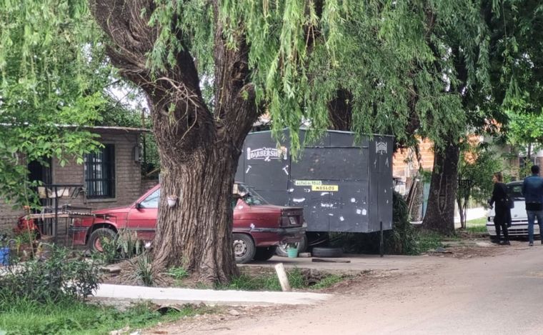 FOTO: El domicilio de Lorena Vega, asesinada ayer en el barrio Stella Maris