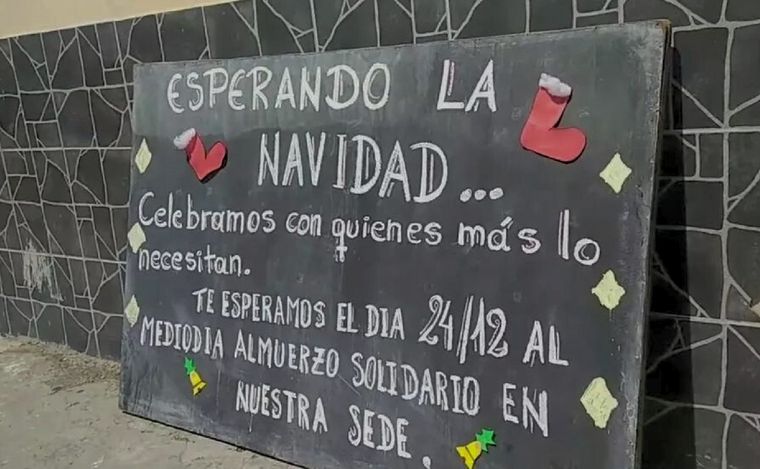 FOTO: Almuerzo navideño solidario en Salta. (Foto: Salta Soy)