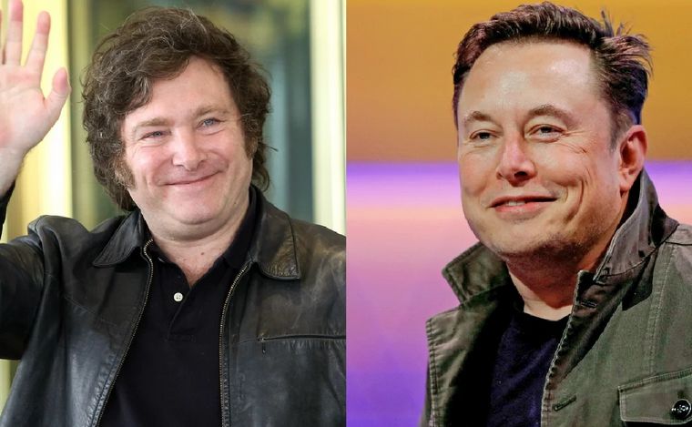 FOTO: Milei y Elon Musk se encontrarán en Estados Unidos.