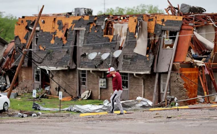 FOTO: Los tornados afectaron mayormente a la ciudad de Sulphur, Oklahoma. (Foto: CNN)