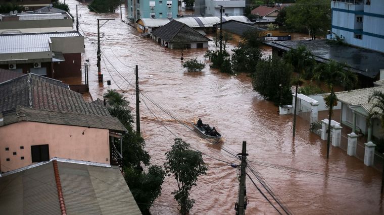 FOTO: Inundaciones en Brasil (Foto: CNN)