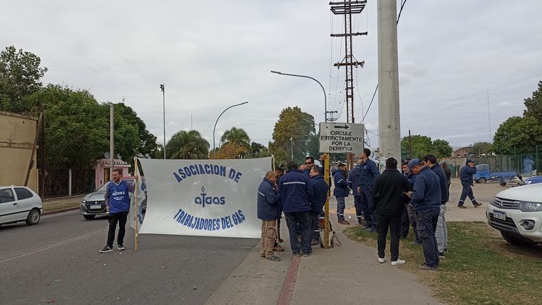 FOTO: Protesta de empleados de Ecogas