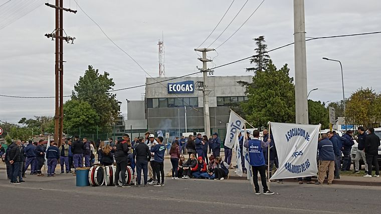 FOTO: Los empleados de Ecogas reclaman mejores salarios (archivo).