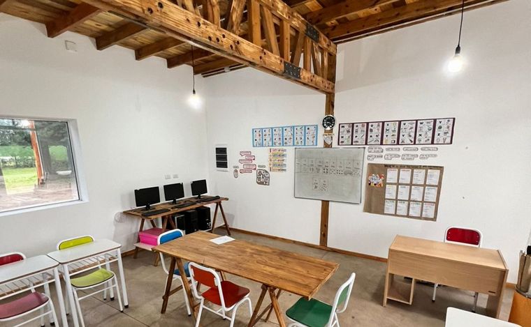 FOTO: La Escuela Olga Cosentini en Colonia Caroya. 