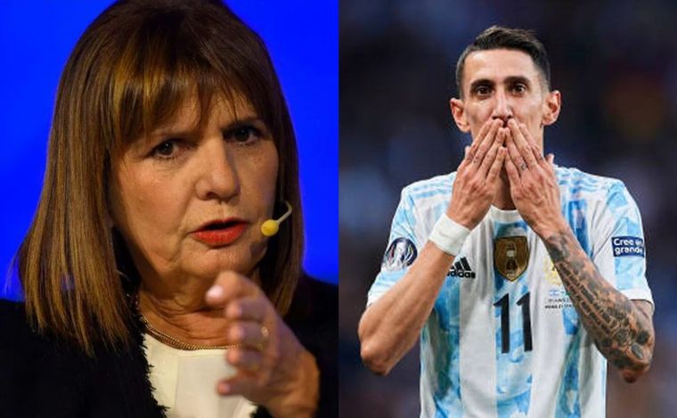 FOTO: Patricia Bullrich dijo que espera que Di María regrese a Rosario.