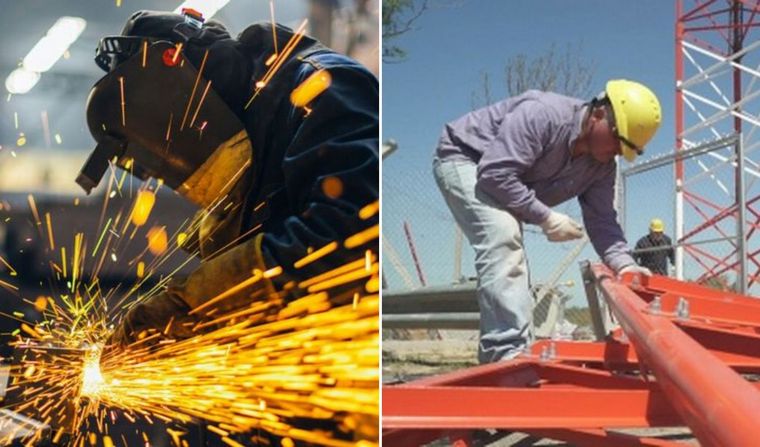 FOTO: La industria y la construcción sufrieron caídas interanuales.