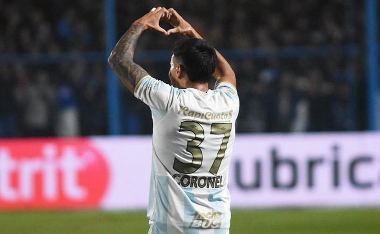 FOTO: Mateo Coronel festeja el gol de Atlético Tucumán.