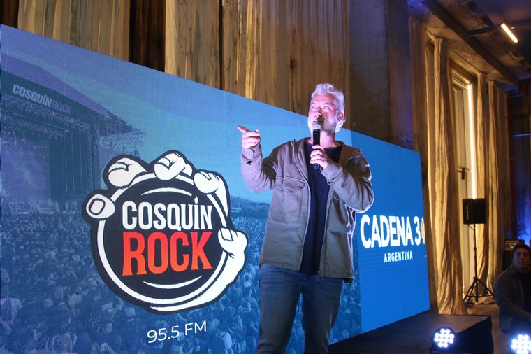 FOTO: José Palazzo anunció la fusión de Cosquín Rock con Cadena 3.