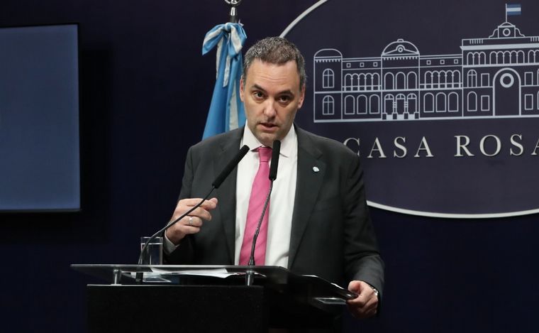 FOTO: El vocero presidencial, Manuel Adorni. (Foto: Presidencia)