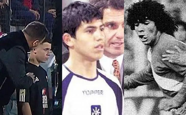 FOTO: Ranking. Apolonio, 14 años (2024); Agüero, 15 años (2003); Maradona, casi 16 (1976).