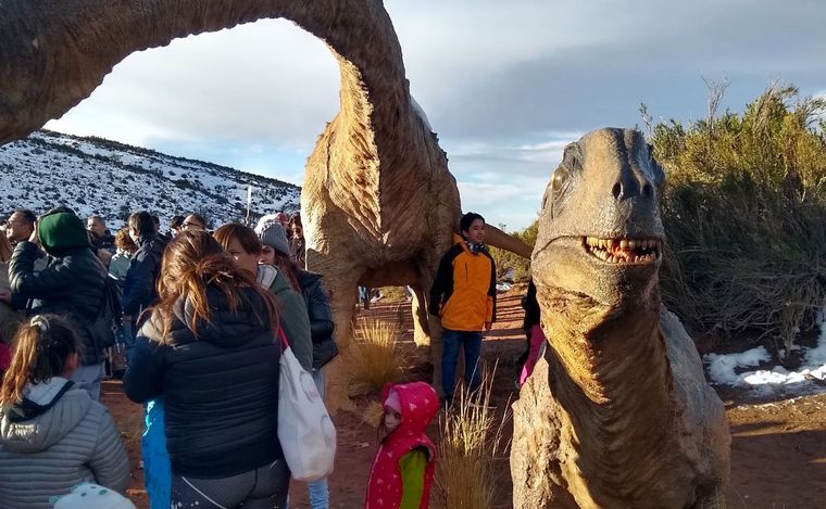 FOTO: El nuevo parque de dinosaurios en Mendoza. 