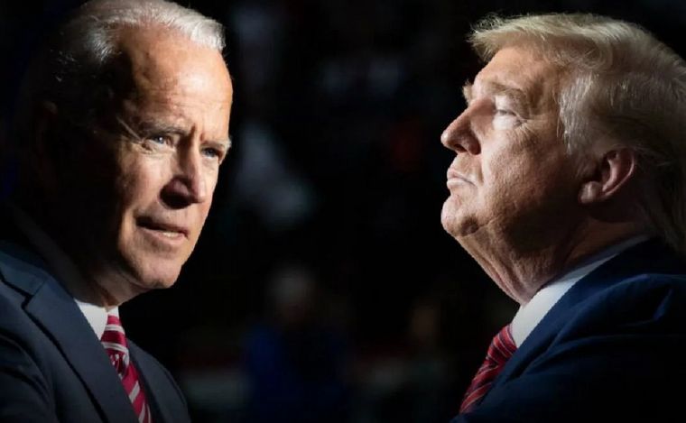 FOTO: Joe Biden y Donald Trump, frente a frente.