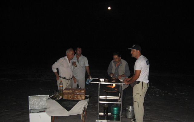 FOTO: Juan Pablo Viola en un mar de sal.