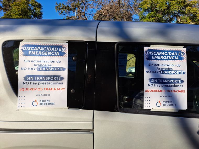 FOTO: Movilización de discapacidad en Córdoba en rechazo de la desregulación del nomeclador
