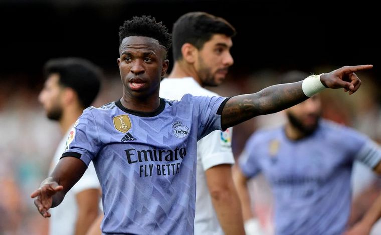 FOTO: Vinicius en el partido ante Valencia. 