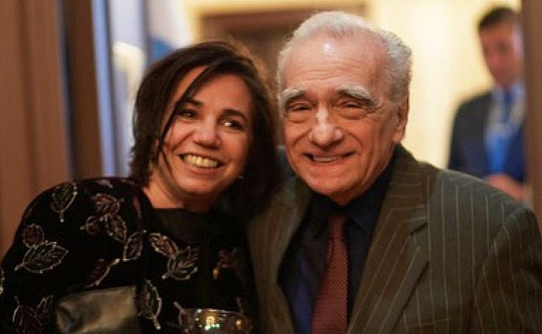 FOTO: Celina Murga, directora, junto a Scorsese, productor de la película.