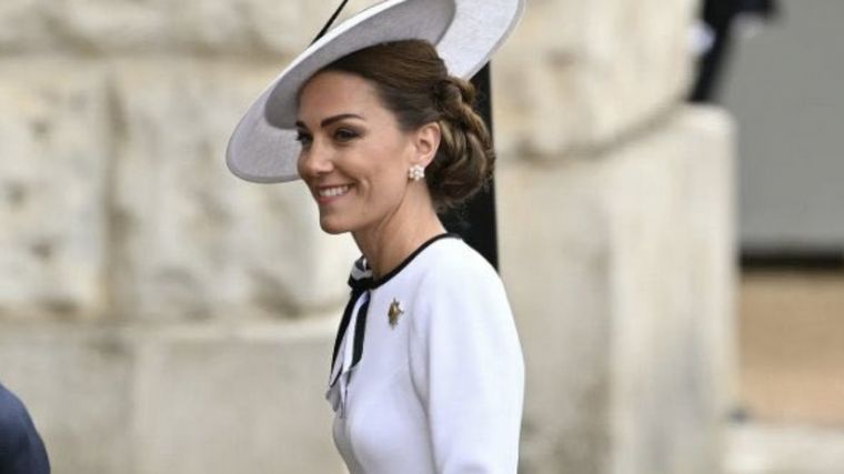FOTO: Kate Middleton reapareció en público desde que anunció que tenía cáncer