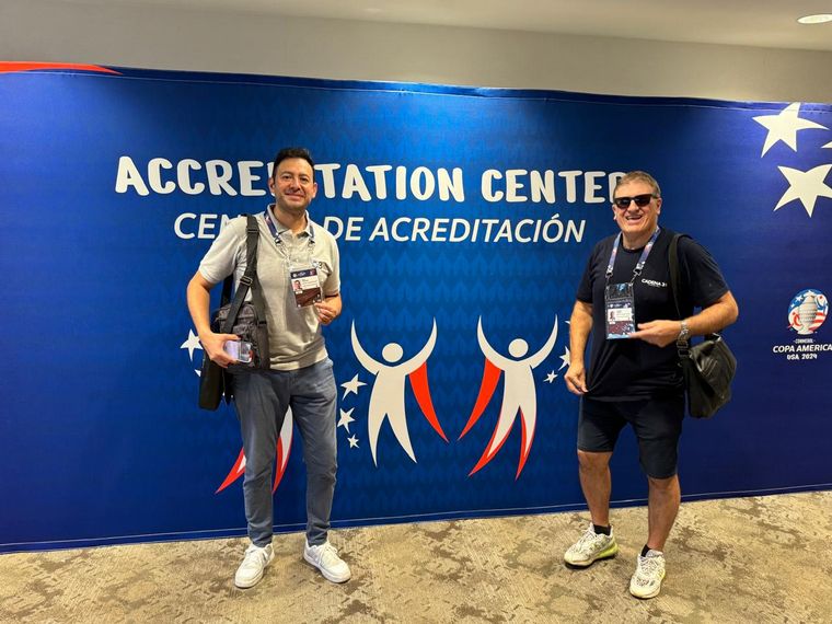 FOTO: Claudio Giglioni y Raúl Monti, ya en la previa de la Copa América.