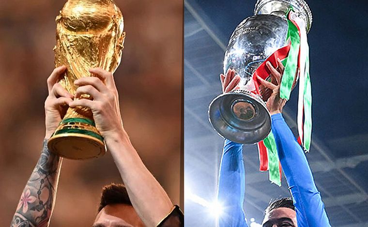 FOTO: Mundial vs. Eurocopa. ¿Cuál vale más?