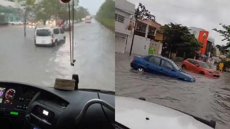 FOTO: La tormenta tropical Alberto inundó el 40% de los hoteles de Cancún