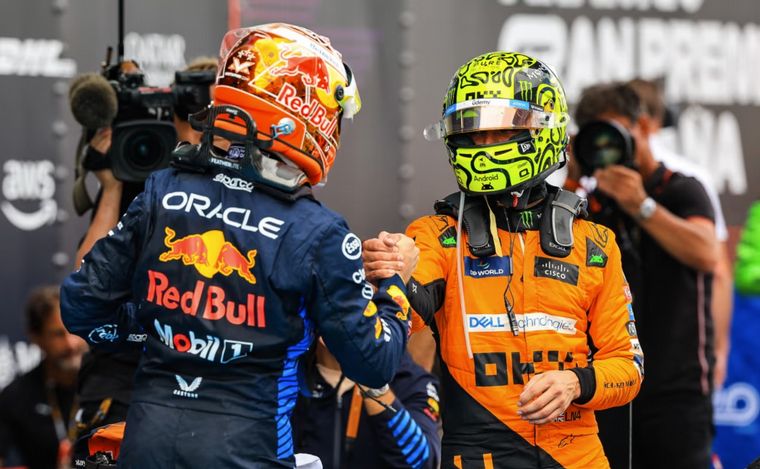 FOTO: Verstappen y Norris, un duelo que se repite y brinda emociones