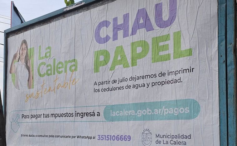 FOTO: ¿Por qué La Calera "empapeló" la ciudad para anunciar el fin del uso de papel?