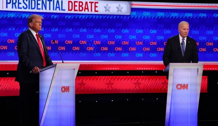FOTO: El debate de CNN dejó a Trump como ganador.