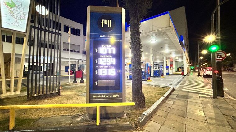 FOTO: Aumento de los combustibles en las estaciones de servicio de Córdoba