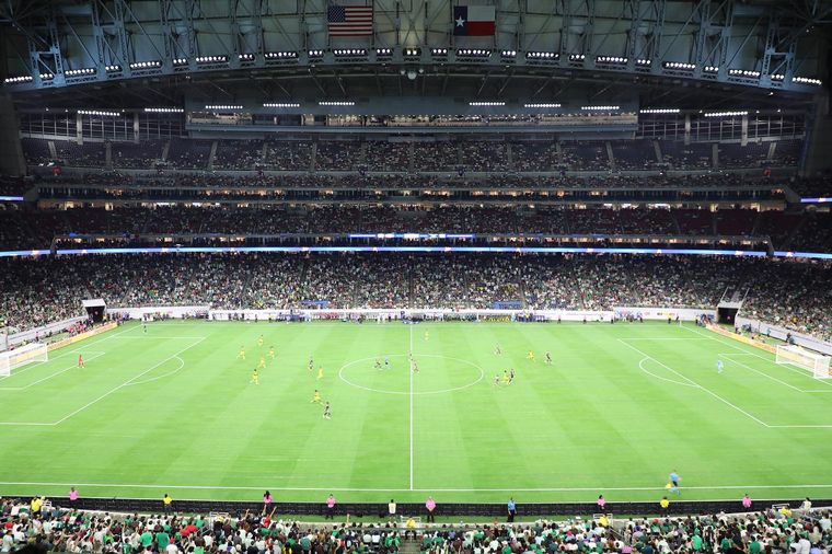FOTO: Cómo llega el estado del campo de juego del estadio donde jugará Argentina