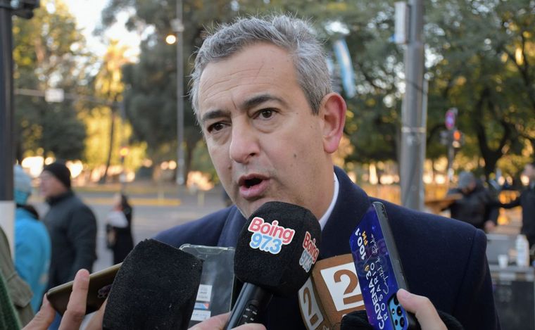 FOTO: Pablo Javkin se refirió al Pacto de Mayo tras el acto del Día de la Independencia. 