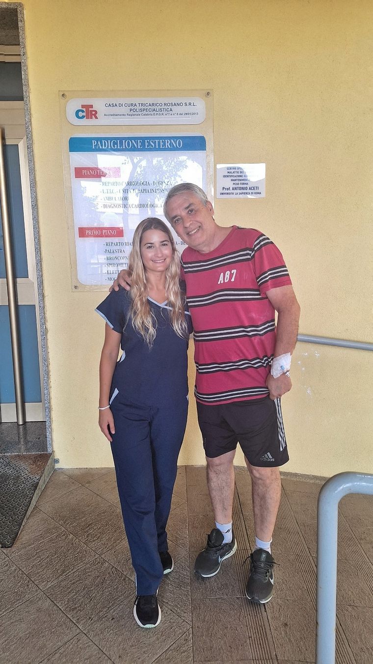 FOTO: La emocionante historia de Fátima y Gabriel: médica y paciente unidos en Italia