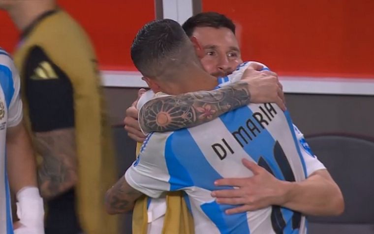 FOTO: Messi y Di María, una dupla para la eternidad (Foto: captura de video)