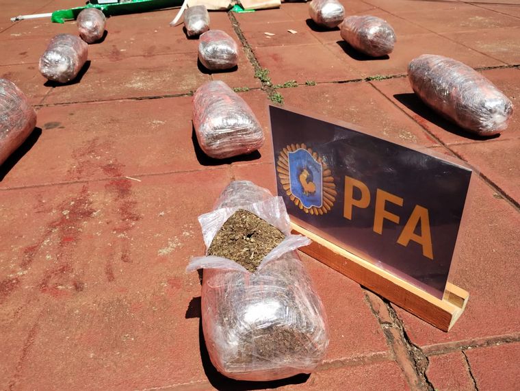 FOTO: Secuestran más de 650 kilos de marihuana que era enviada en encomiendas. (PFA)