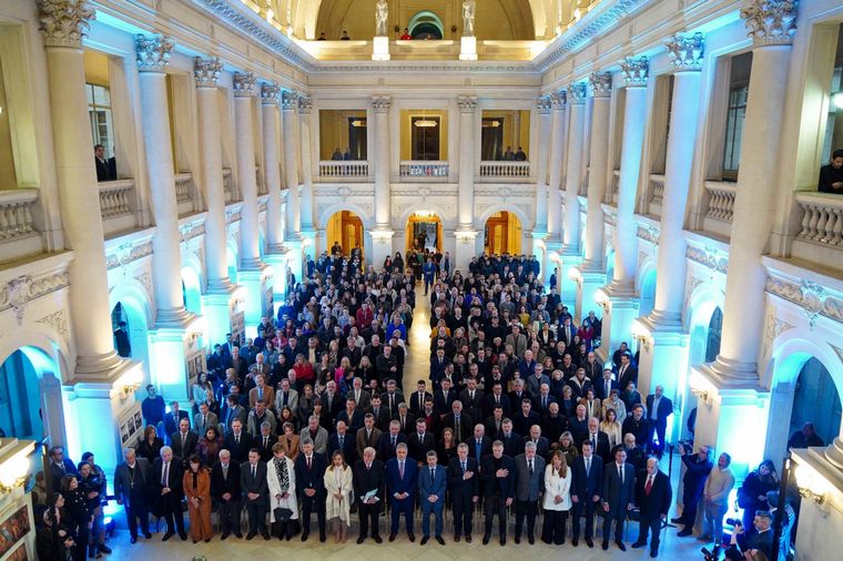 FOTO: Acto por los 30 años del atentado a la AMIA en Tribunales I de Córdoba. 