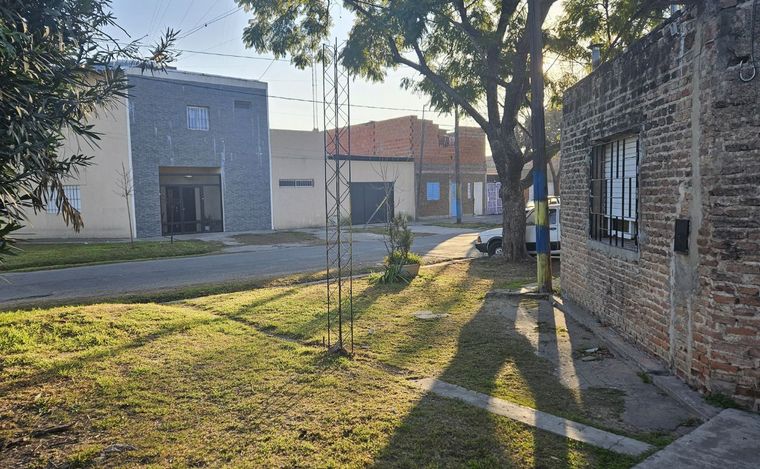 FOTO: La zona de la casa baleada.