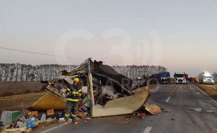 FOTO: El choque ocurrió en la Ruta 34, entre Verónica y Clason.