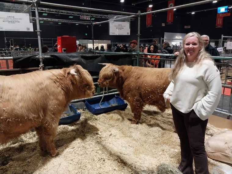 FOTO: Victoria Balestri, productora de Buenos Aires de la raza West Highland