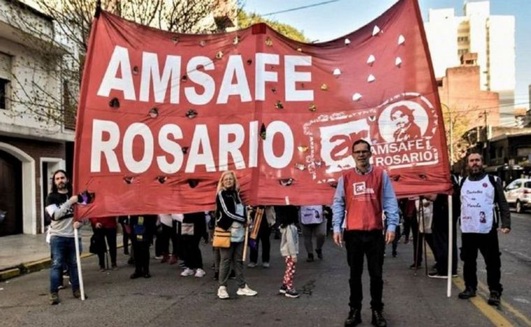 FOTO: Amsafe reclama un acuerdo paritario con mejores salarios para los docentes.