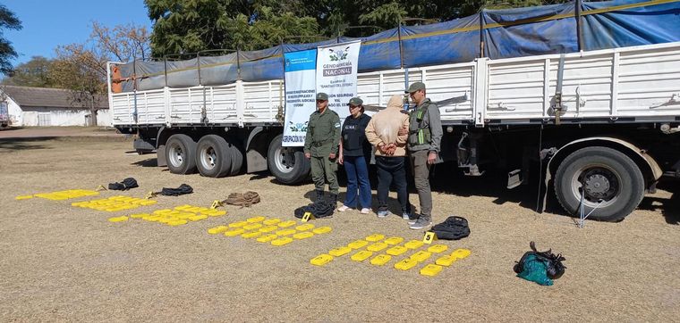 FOTO: Operativo antidrogas en la ruta 34. (Gendarmería Nacional)