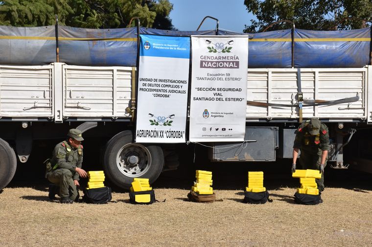 FOTO: Operativo antidrogas en la ruta 34. (Gendarmería Nacional)