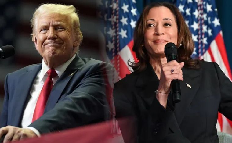 FOTO: Cruces entre Donald Trump y Kamala Harris en la pelea por la presidencia. (Foto: NA)