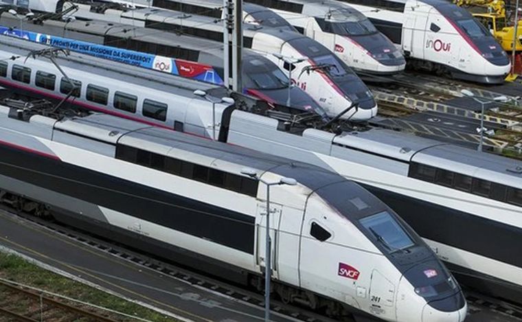 FOTO: Servicio de trenes interrumpido en Francia (Foto: redes)