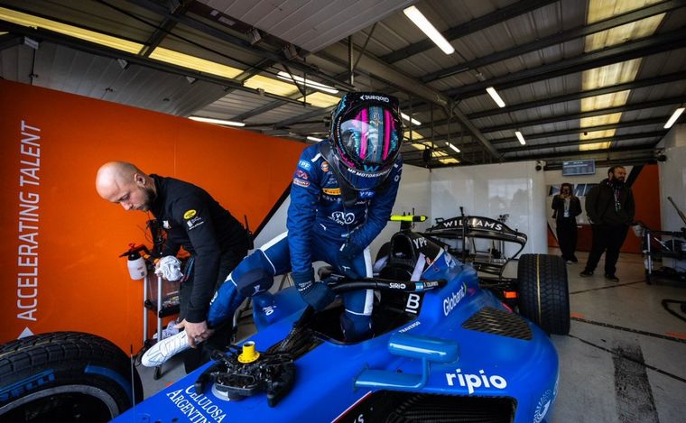 FOTO: Colapinto fue 8° en el entrenamiento de la F2 en Spa