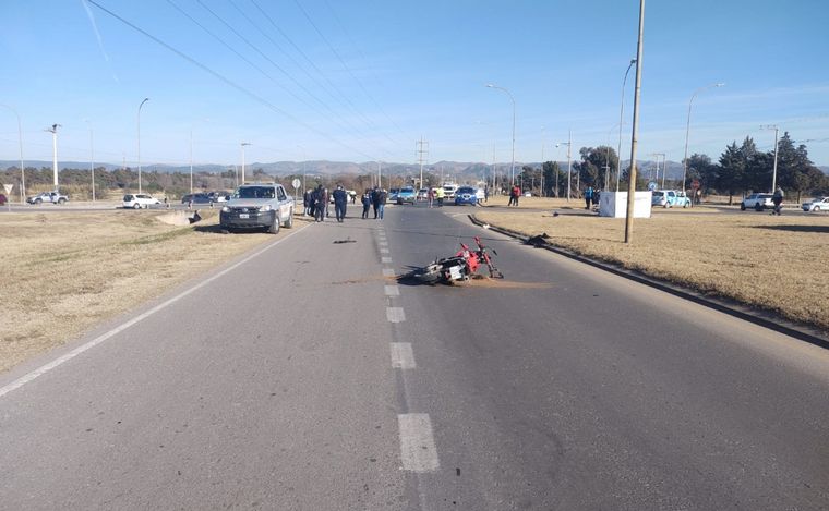 FOTO: Murió una mujer tras un choque de motos en Villa Allende.