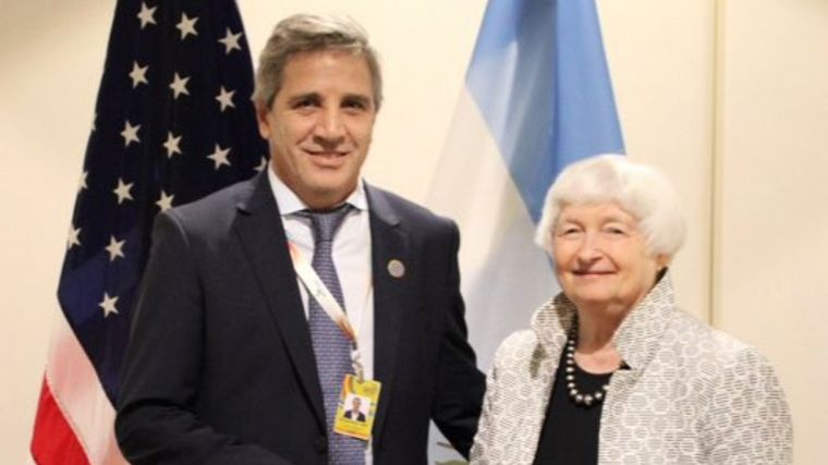 FOTO: Caputo y Janet Yellen, secretaria del Tesoro de Estados Unidos